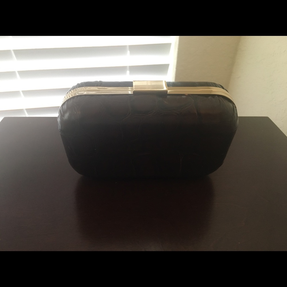 Banana Republic brown leather clutch
